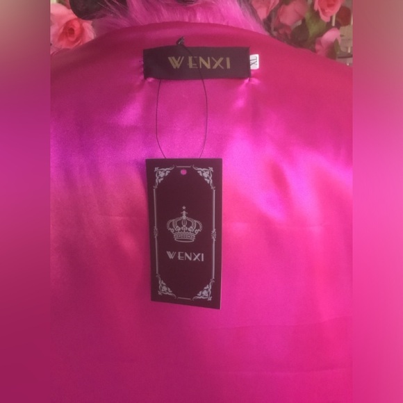 Wenxi Pink Faux Fur Jacket Fuchsia Coat XL 💝 NWT 💖 - Picture 11 of 16